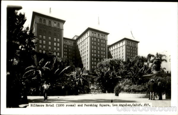 Biltmore Hotel And Pershing Square Los Angeles California