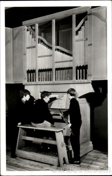 Boys Playing Organ - Coventry Cathedral choir practice room