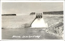 Alcova Dam Spillway Postcard