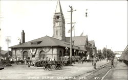 Union Depot Cheyenne, WY Postcard Postcard