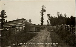 The Little Old Log Cabin In The Lane Postcard