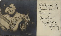 Woman with Fan Forsyth, MT Women Postcard Postcard
