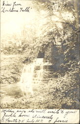 View from Conkline Falls Naples, NY Postcard Postcard