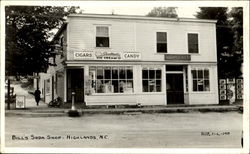 Bill's Soda Shop Postcard