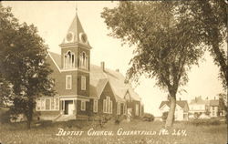 Baptist Church Cherryfield, ME Postcard Postcard