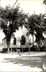 Methodist Church Manistique, MI Postcard Postcard