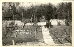 Modern Cabins, Roaring River State Park Postcard