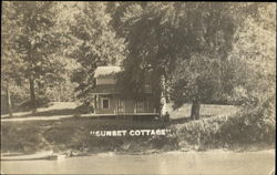 Sunset Cottage on Ganisted River Addison, NY Postcard Postcard