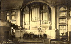 Interior Of The Original Mother Church Postcard