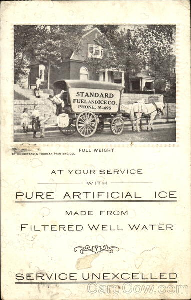 Standard Fuel & Ice Co. Delivery Wagon Advertising
