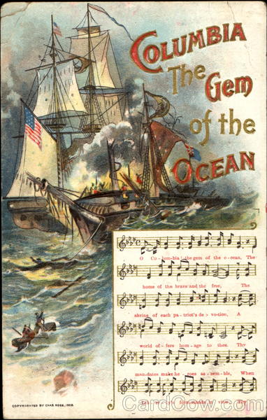 Columbia The Gem Of The Ocean Boats, Ships