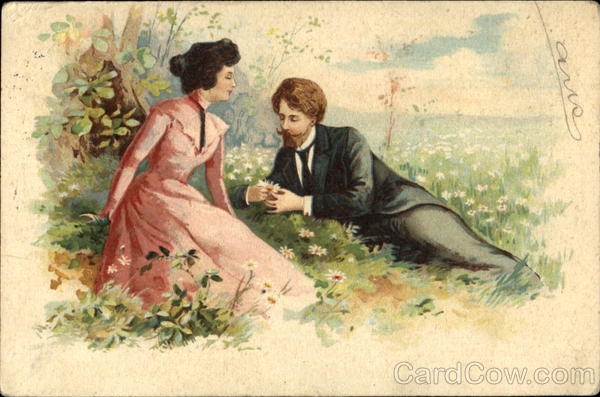 Couple in Wild Flowers Romance & Love