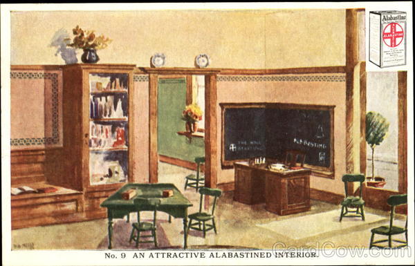 An Attractive Alabastined Interior Advertising