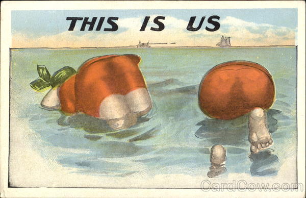 This Is Us - swimming Comic, Funny