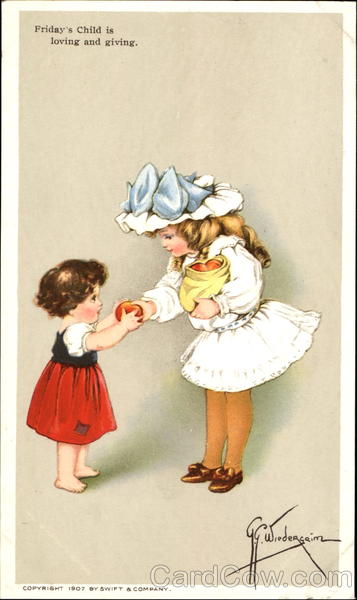 Friday's Child Is Loving And Giving Grace Wiederseim