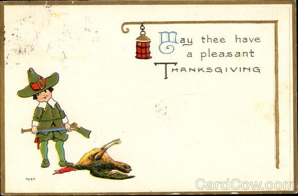 May Thee Have A Pleasant Thanksgiving Turkeys