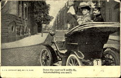 Down The Road We'll Swiftly Fly Postcard