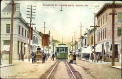 Willamette St. Looking North Eugene, OR Postcard Postcard