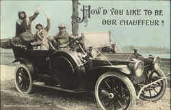 How'd You Like To Be Our Chauffeur? Postcard
