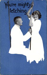 Fade-Away You're Mighty Fetching Postcard