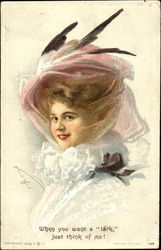 When You Want A Lark Just Think Of Me! Postcard