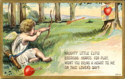 Naughty Little Cupid Postcard
