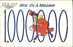 You Are One In A Million Postcard