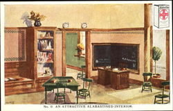 An Attractive Alabastined Interior Postcard