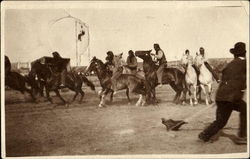 Native Americans on Horses Postcard