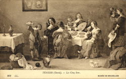 Teniers Les Cinq Sens Postcard