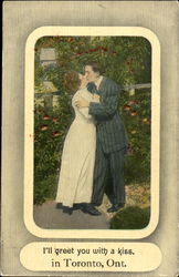 I'Ll Greet You With A Kiss Postcard