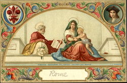 Firenze Madonna Del Sacco Andrea Del Sarto Postcard