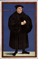 Martin Luther 1543 Political Postcard Postcard