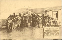 Mission Play Arts Baptism In California Act I Postcard