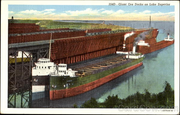 Giant Ore Docks On Lake Superior Duluth Minnesota
