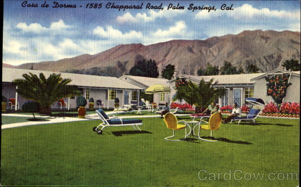 Casa De Darma, 1585 Chapparal Road Palm Springs California