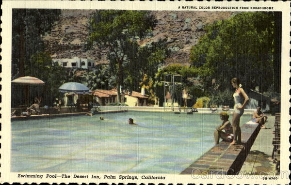 Swimming Pool-The Desert Inn Palm Springs California