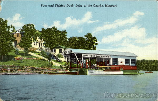 Boat And Fishing Dock Lake of the Ozarks Missouri