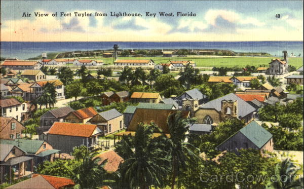 Air View Of Fort Taylor From Lighthouse Key West Florida