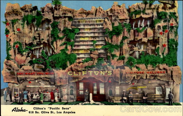 Clifton's Pacific Seas, 618 S. Olive St Los Angeles California