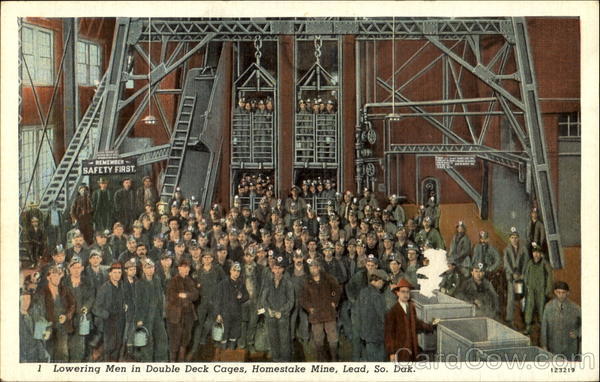 Lowering Men In Double Deck Cages Lead South Dakota