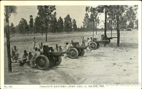 75Mm Gun Battery Maryland Army