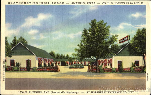 Graycourt Tourist Lodge, U. S. Highways 60 & 66 Amarillo Texas