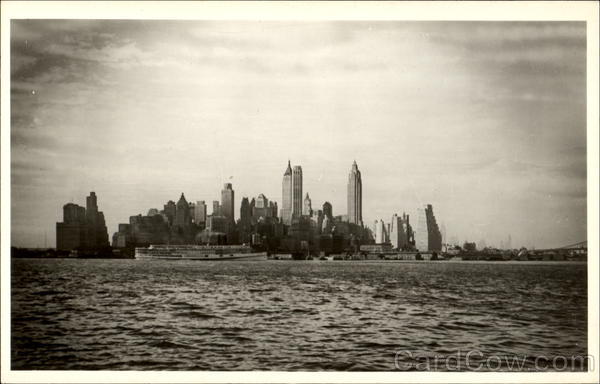 Lower New York Skyline From Governors Island New York City