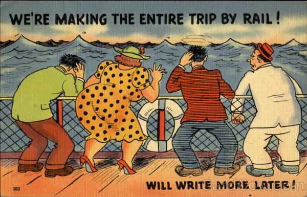 We're Making The Entire Trip By Rail! Comic, Funny