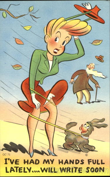 I've Had My Hands Full Lately Will Write Soon Comic, Funny