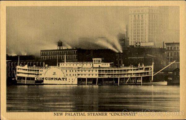 New Palatial Steamer Cincinnati Steamers