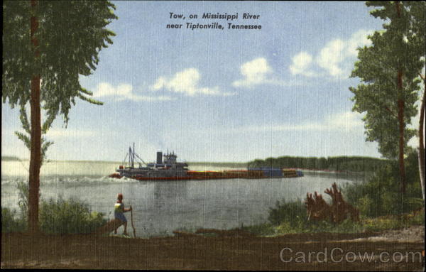 Tow On Mississippi River Tiptonville Tennessee