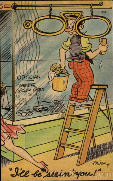 Optician We Fit Your Eyes Comic, Funny