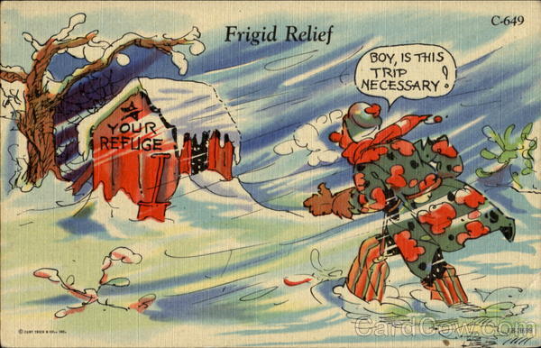 Frigid Relief Comic, Funny